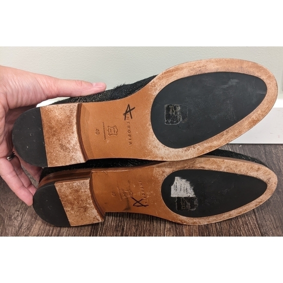 Intropia Leather and Calf Hair Black Short Boots Size EU 40 - Picture 9 of 13